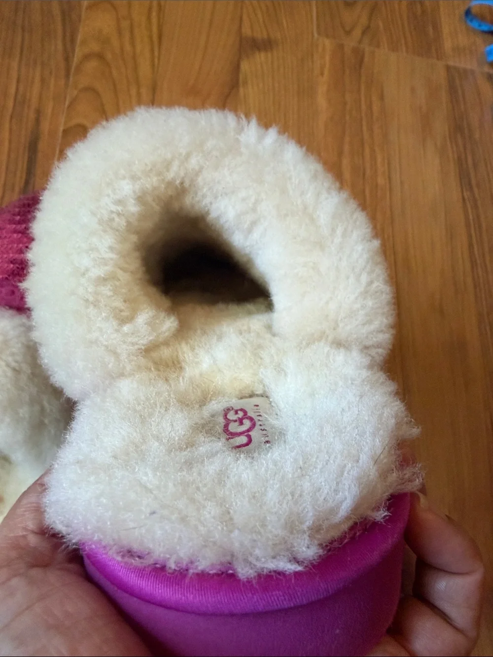 UGG Kids Sequin Clog Slippers in Fuchsia